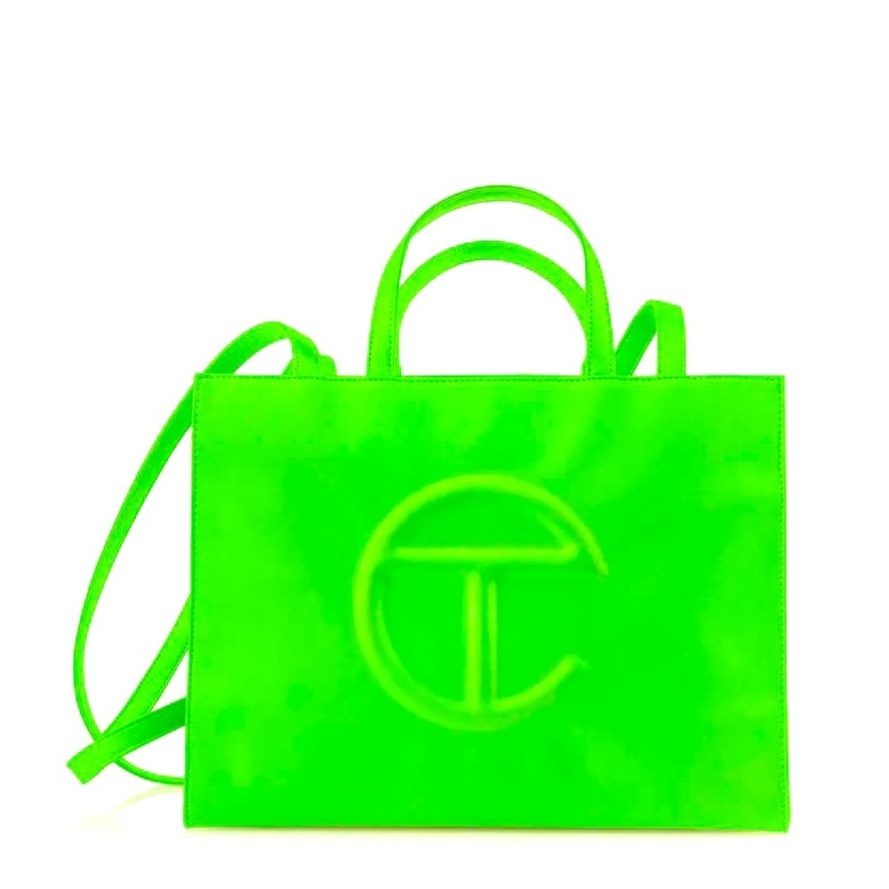 Brand new Telfar Highlighter Green medium shopping bag